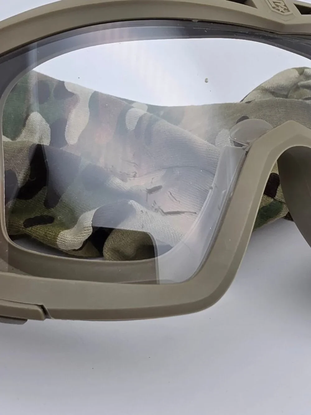 Revision U.S. Military Desert Locust Tan 499 2x Lens Clear and Grey APEL Goggles